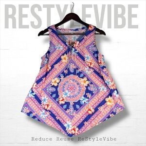 J. JILL Women’s Size S PETITE Top Tank Shirt Blouse NWT Handkerchief Hemline